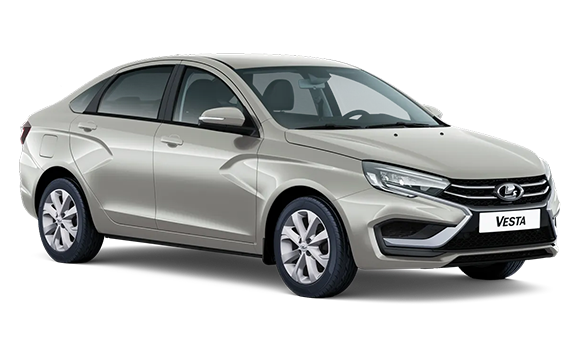 Lada Vesta Седан I Рест — Серебристый "Платина"""
