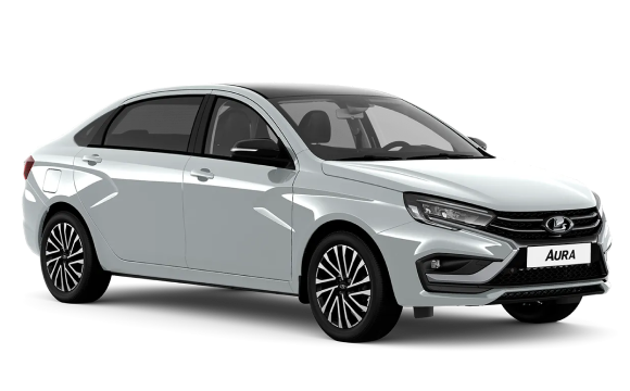 Lada Aura I — Серебристый "Платина"""