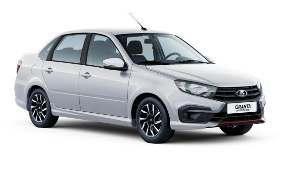 Lada Granta Sportline I Рест — Белый "Ледниковый"""
