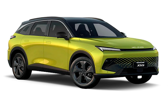 BAIC X55 I — Жёлтый металлик с чёрной крышей